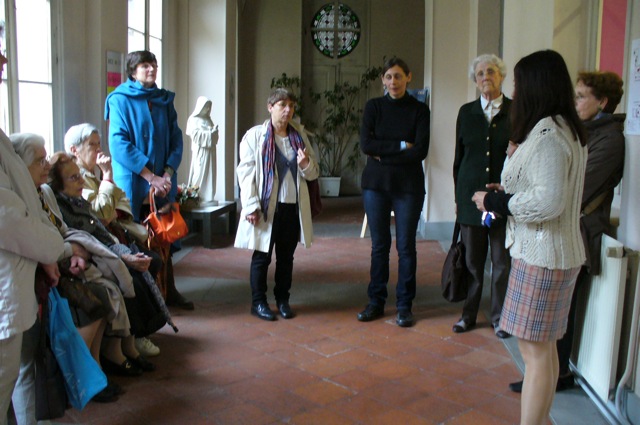 Visite des jardins de l'ancienne Visitation par les salésiennes de Dijon